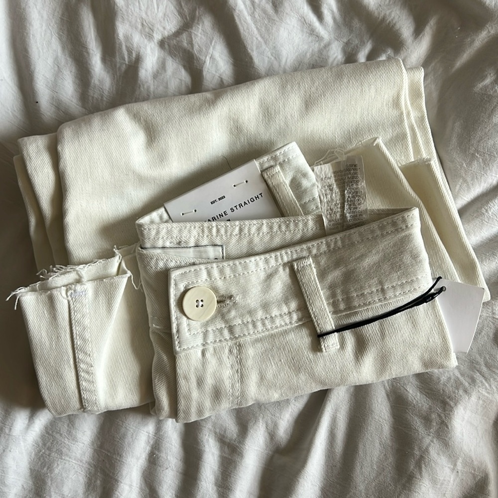 Zara The Marine Wide Leg Jeans - Picture 3 of 4